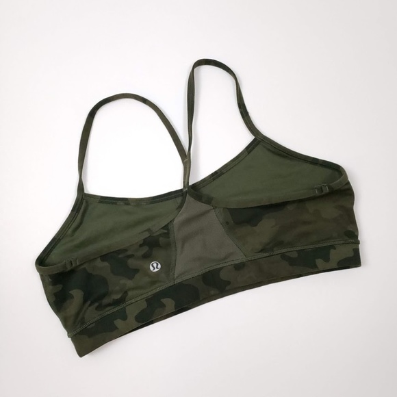 lululemon athletica Other - Lululemon Power Y Bra in Camo Print Size 12
